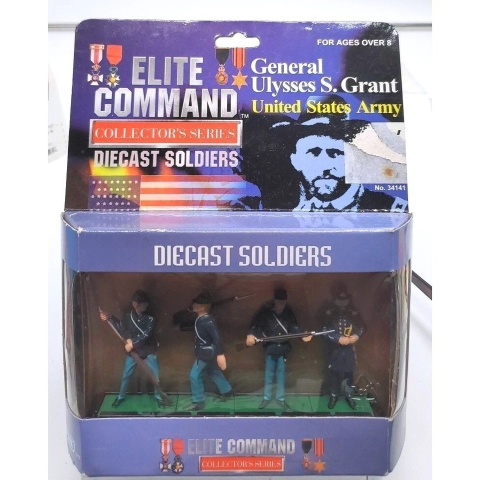 Juego De Colección Diecast Soldiers General Ulysses S. Grant Unión Guerra Civil 34141 Foto 1 de 3