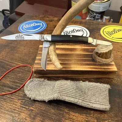 Navaja de bolsillo plegable Bear MGC USA MAC TOOLS de 3 hojas y estuche blando  Foto 1 de 4