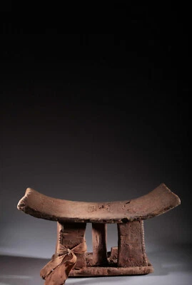art africain Tabouret de féticheur ewé vaudou 90 - Photo 1/4