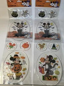 Disney ~Mickey And Minnie Mouse~Gel Window Clings (4 Packs) New/Unopened - Picture 1 of 11
