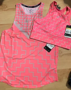 Nike Women’s Epic Luxe Running Tank & Bra (Pink) - Small - New ~ CJ0729/CQ7869 - Picture 1 of 2