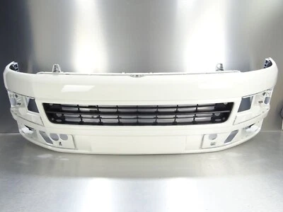 VW Transporter T5 Caravelle Standard Front Bumper LB9A Candy White 2010 To 2015 - Image 1 of 4