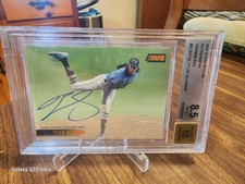 2021 Stadium Club Tyler Glasnow Orange Foil On-Card Auto 1/5 BGS 8.5/10