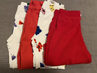 Lot of 4 Pairs of Hanna Anderson Size 5 Shorts-2 Butterflies-2 Red Kids Children