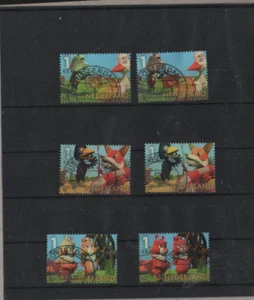 6 x Marken Farbabarten  Für Kinder Märchenfiguren Niederlande - Picture 1 of 1