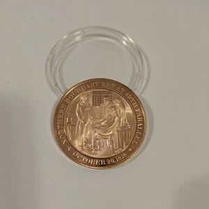 Franklin Mint Bronze Coin Proof 1,75" Diametro 49° Contorno Parallelo Set 1818 - Foto 1 di 4