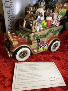 NUEVOS 2003 Fitz & Floyd Holiday Musicales Santa Mobile ""Deseamos...Feliz Navidad" - Imagen 1 de 8