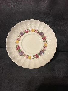 Copeland Spode Rose Bruyère Porzellan Untertasse Weidengeflecht England 5 1/2" Vintage - Bild 1 von 6