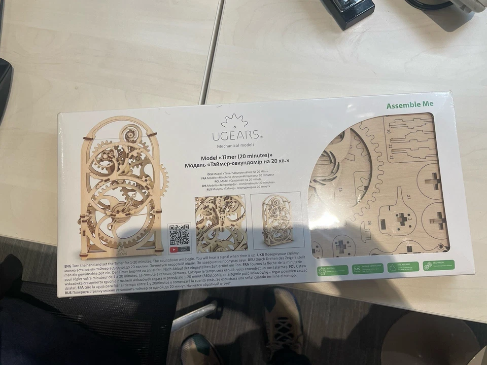 UTG0004 UGEARS 20 Minute Timer Mechanical Wooden 3d Model