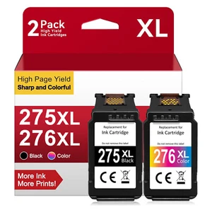 PG-275XL CL-276XL Ink Compatible with Canon Pixma TS3522 TS3520 TR4722 TS3722 - Picture 1 of 11