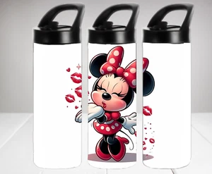 Minnie Mouse Kisses Inspired 20 oz Stainless Steel Insulated Water Bottle - Picture 1 of 1