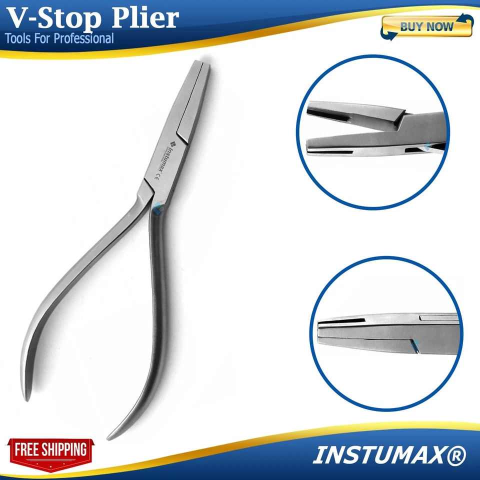 X3 Orthodontic Aderer Plier Three Prong Wire Bending Tooth Braces Pliers Dental