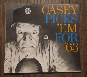 Casey Stengel Casey Picks Em For 63 Aetna Promo Record Flexi Disc 45 Mets 1963