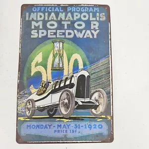 Indianapolis Speedway Aluminum Sign Metal License Plate Car Decorative Tag New - Picture 1 of 6