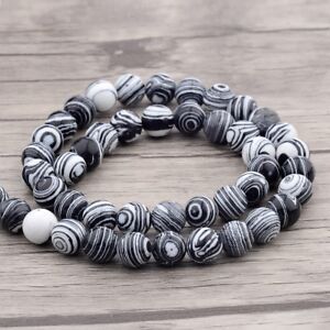 Natural Stone Gemstone Charm Crafts Loose Round Beads DIY Bracelets Necklaces 