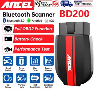 OBD2 Scanner Bluetooth Code Reader Check Car Engine Fault Code Diagnostic Tool