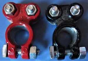 UNIVERSAL BATTERY CABLE TERMINALS CONNECTORS CLAMPS NEW - Picture 1 of 2