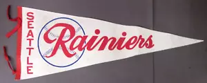 rare 1950's SEATTLE RAINIERS PCL Baseball 29" pennant - Picture 1 of 5