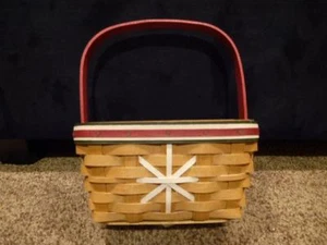 Longaberger Weihnachten Schneeflocke Korb strapazierfähiger Schutz 2009 Holiday Treats - Bild 1 von 6
