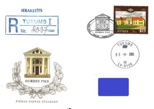 Latvia 2005 (17) Palaces of Latvia - Palace of Durbe (addressed fdc) - Picture 1 of 1