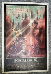 Excalibur 1981 John Boorman Helen Mirren King Arthur Original ein Blatt Poster G - Bild 1 von 1
