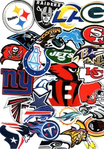 NFL Football Team Logo Patch Sew / Iron On   PICK YOUR TEAM   - Picture 1 of 35