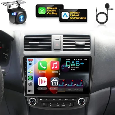 DAB+ Für Honda Accord VII 2003-2007 Android 15 Autoradio GPS Navi Carplay 2+64GB - Bild 1 von 4