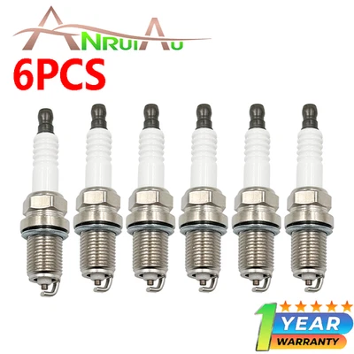 Spark Plugs For Chevrolet Tracker 2007-2009 Honda Fit 2004-2008 BKR6E-11 6-Pack Foto 1 de 4