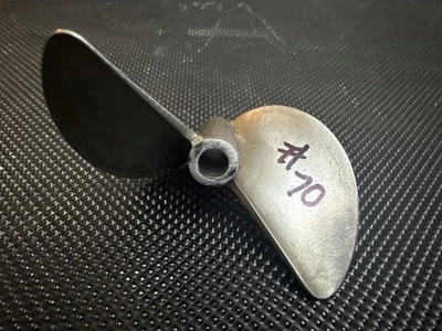 #70 Acero Inoxidable 7217/500 1/4"" Hélice 75mm 2 Palas 6518 Prop Barco RC Foto 1 de 4