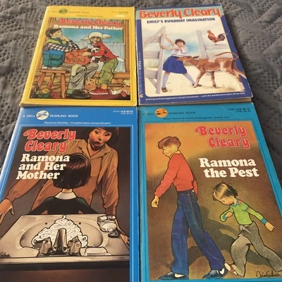 Lot of 4 Vintage Beverly Cleary Ramona Books. See pic for titles  - Image 1 of 4