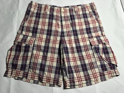 Pantalones Cortos Polo Ralph Lauren Carga a Cuadros Informales Para Hombre Talla 40 100% Algodón ENVÍO GRATUITO Foto 1 de 4