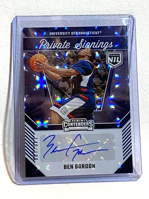 2025 Panini Private Signings Sparkles #BG BEN GORDON AUTO /199 UConn SP - Image 1 of 3
