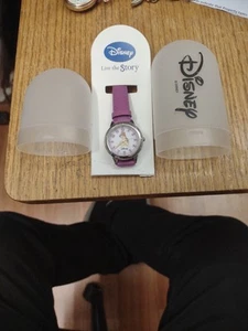 New VINTAGE  Disney BELLE Beauty And The Beast Purple Watch NEW  - Picture 1 of 5