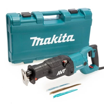 Makita Orbital Action Reciprocating Saw with AVT 110V Blades Carry Case JR3070CT - Image 1 of 4