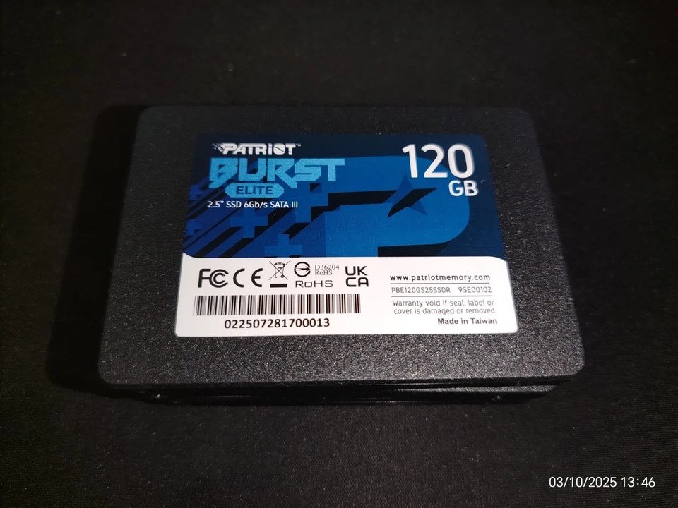 JOBLOT 5x Patriot Burst 120GB SSD Solid State Drive 2.5" New System Pulls - Image 1 of 1