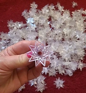 220 Vintage Lucite Atomic Starburst Tulip Reflector Covers For Christmas Lights - Picture 1 of 9