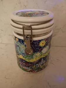 Vincent Van Gogh Starry Night Chaleur Masters Collection Burrows Canister Jar - Picture 1 of 9