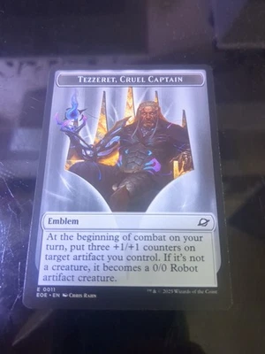 Tezzeret, Cruel Captain TOKEN - Edge of Eternities - MTG Magic the Gathering - Image 1 of 2