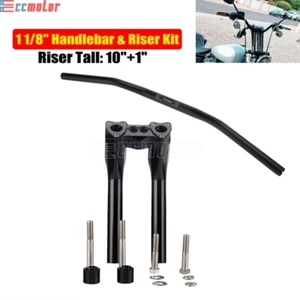 Club Style 1 1/8" Handlebar Riser Set For Harley Softail Dyna Sportster Roadking - Picture 1 of 12
