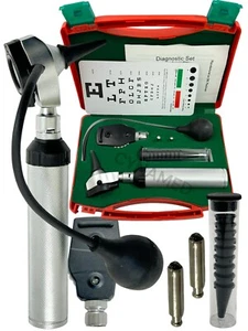 NUEVO ENT Diagnóstico, Otoscopio, Oftalmoscopio conjunto con bombilla y tubo insuflador - Imagen 1 de 11