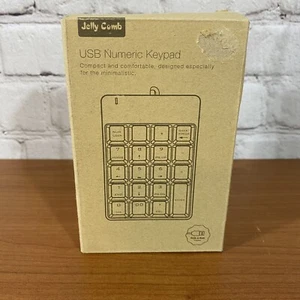 Jelly Comb USB Numeric Keyboard Plug And Play Portable Black EUC - Picture 1 of 4