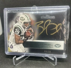 2011 Topps Precision NFL Bilal Powell RC Hard Signed Gold  Auto SSP #d 6/50 - Picture 1 of 2