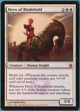 Hero of Bladehold FOIL Mirrodin Besieged HEAVILY PLD CARD (148502) ABUGames
