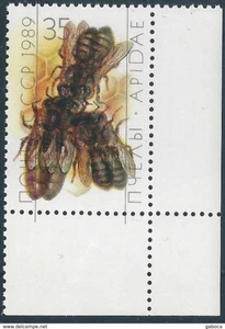 11986 Russia USSR Fauna Animal Insect Honeybee ERROR Double Print - Picture 1 of 1
