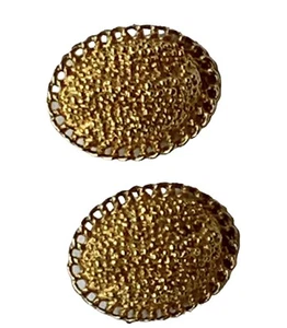 Orecchini a clip Coro.  Bellissima tonalità oro vintage. Bellissima coppia firmata - Foto 1 di 6