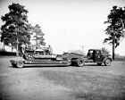 GMC Truck and Trailer with Caterpillar Dozer Semi Truck Rig 8&quot;x 10&quot; Photo 6