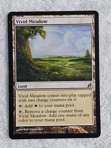 MTG Vivid Meadow #279 Lorwyn (LRW) Magic the Gathering Card Rare NM - Picture 1 of 6