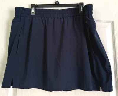 Saia curta Tommy Bahama Island Zone elástica bolsos na cintura azul GG - Imagem 1 de 4