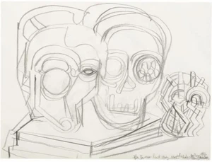 Thomas Houseago Untitled Origina Artwork Drawing - Picture 1 of 4