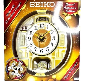 2024 Seiko Melodies in Motion Clock - Limited Edition 45 Melodies! QXM607BRH - Picture 1 of 9
